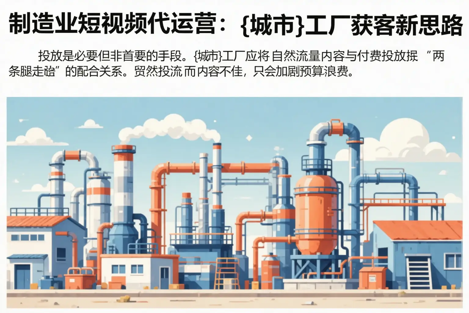 制造业短视频代运营：团风工厂获客新思路